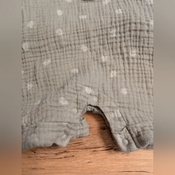 2-Piece Baby Neutral Palms Overall Romper and T-Shirt Set - Picture 6 of 7